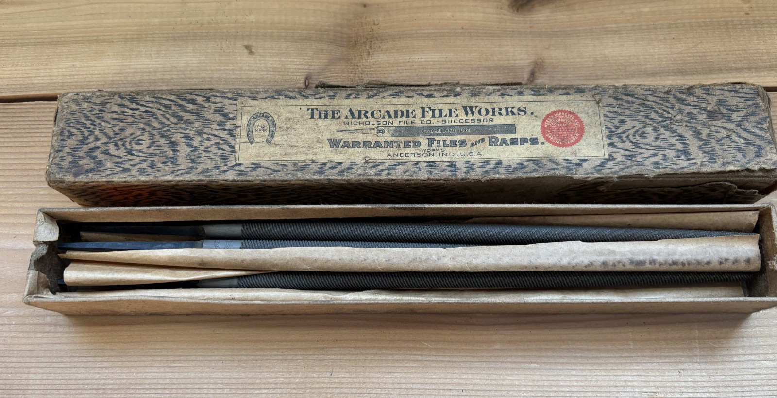 NOS Lot of 3 - ARCADE FILE WORKS 10" Round RASP FILE - USA High Quality