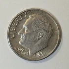 1964 Philadelphia Roosevelt Dime Silver 10C Circulated US Coin