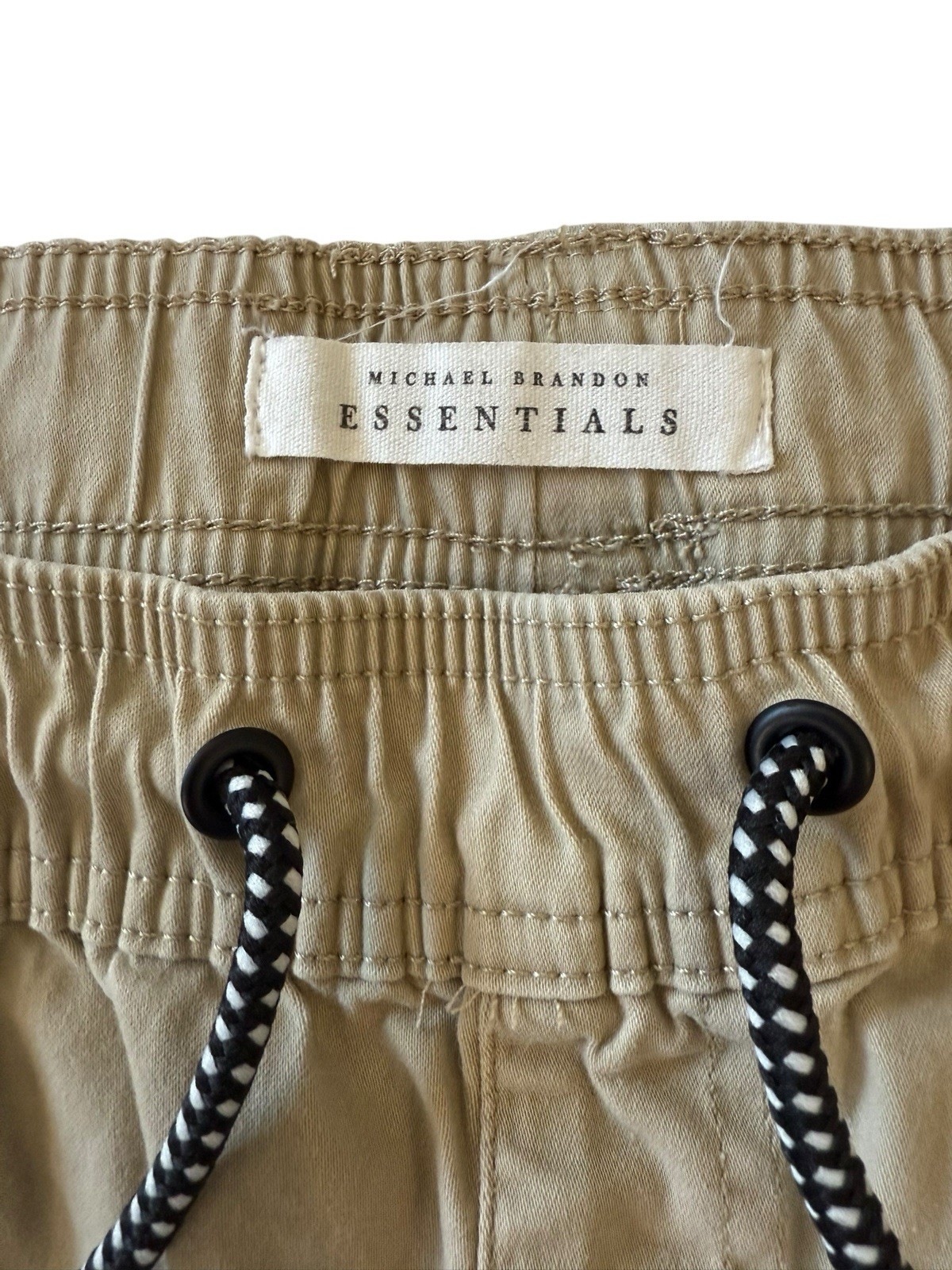 Michael Brandon Essential Shorts Drawstring Brown… - image 3
