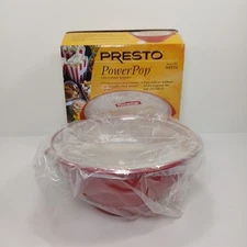 PRESTO Power Pop Microwave Popper 04834 Red Microwave Popcorn Maker