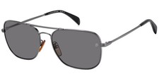 David Beckham Polarized Men's Dk Ruth Rectangle Pilot Sunglasses DB1093S-0KJ1-M9