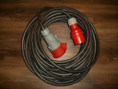 20m CEE Verlängerungskabel 16A 5x2,5mm² Starkstrom-Kabel  H07RN,  PCE, Mennekes 