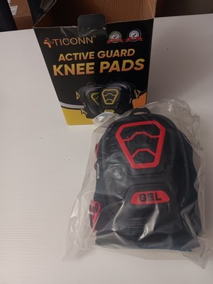 TICONN Gel Knee Pads for Work, Professional Heavy Duty Work Black&Yellow 