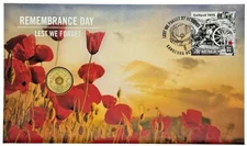 PNC Australia 2015 Remembrance Day $2 Coloured Coin
