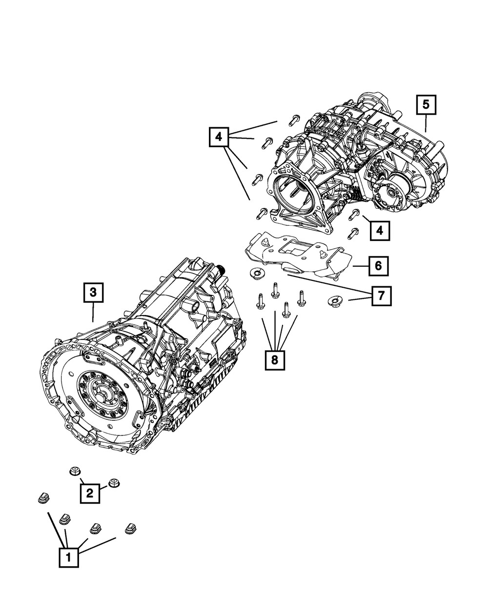 Genuine Mopar Transmission Mount Isolator 68271535AA thumbnail 5