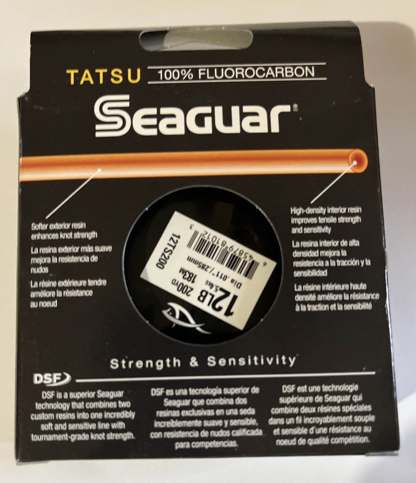 Seaguar Tatsu Fluorocarbon Line 12lb - 200yd Spool