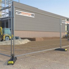 Bauzaun Mobilzaun Baustellenzaun Absperrzaun 3500x2000x40 mm verzinkt