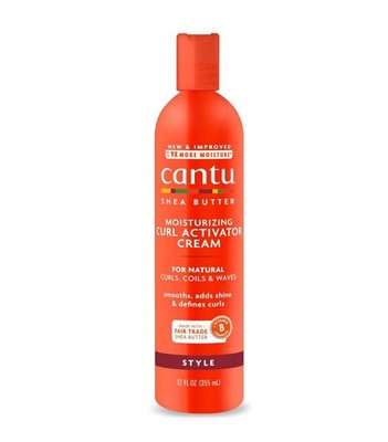 Cantu Moisturizing Curl Activator Cream with Shea Butter for Natural Hair, 12 fl