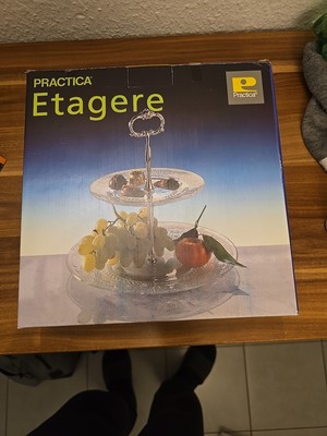 Etagere Servierplatte Servierständer Toller Griff Von PRACTICA Neu