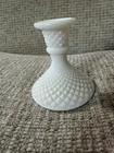 Vintage Milk Glass Candlestick an Elegant Table Accent