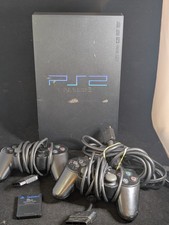 Sony PlayStation 2 PS2 Fat Console Bundle 2 Controllers Memory Card Tested