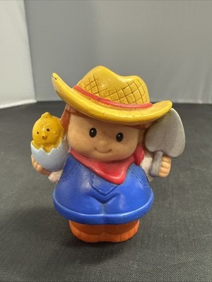 2002 RARE Little People Farmer Chick Shovel 2.5'' Inch Figure Mattel Replacement 