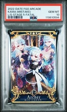 PSA 10 Fate Grand Order Arcade Archer Kama Mistake Fatal Foil Card