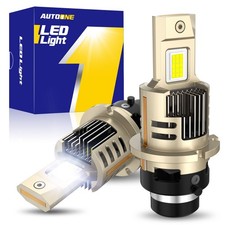 CANBUS D3S LED Headlight Bulb Replace HID Xenon Super White Hi-Low Beam 6500K H