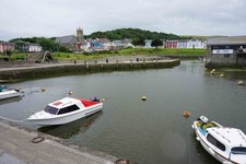 Photo A2 Inner harbour at Aberaeron A tidal turning off the River Aeron. c2015