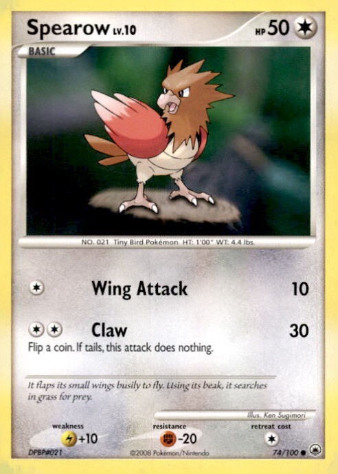 Spearow Common Majestic Dawn 74/100 LP