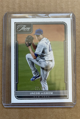 Panini 2022 Three and Two Jacob deGrom Serial Numbered /99 Mets #93