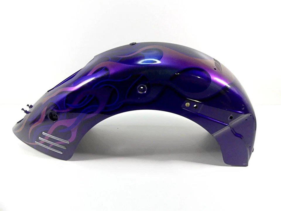 Guardabarros trasero Honda VTX1800 R 2002 - Purple Flames 80110-MEA-670 80110-MCV-S10 Foto 2 de 4