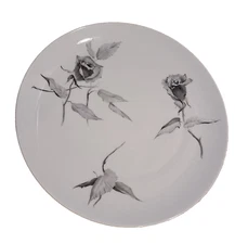 Rosenthal Continental JET ROSE 10.5" Dinner Plate Raymond Loewy Gray Rose
