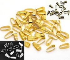 Clip Spring Bails Silver Gold Bronze Plated 11x4MM 7x3.5MM US SELLER!!