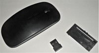 Drahtlose Funk Maus Schwarz 2,4 Ghz Frequenz Dpi 1200 Sehr DüNne Optische Maus F