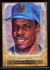 2020 Topps Transcendent DWIGHT GOODEN Framed Sketch /95