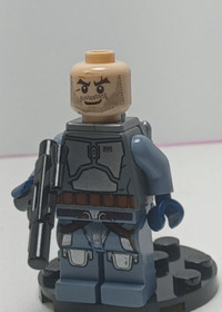 LEGO Star Wars Jango Fett Minifigure Mandalorian Jango Fett Smile Blue sw0468