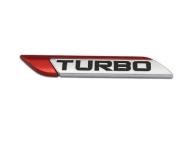 2x Turbo Emblem Aufkleber - Schwarz Für Auto & Motorrad