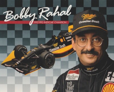 1993 Bobby Rahal Miller Genuine Draft MGD Chevy Indy Car Hero Card