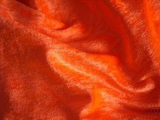 PANNESAMT Samt ORANGE Stoff Stoffe METERWARE Halloween