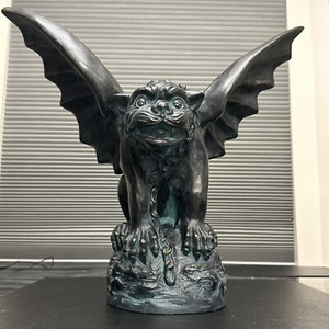 Gargoyle Gold Chained By Orlandi Statuary Large 18”x19” Wicked Find!!!