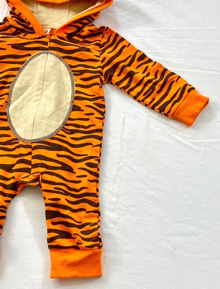 toddler tiger costume size 2-5 month multicolor zipper hoodie long sleeve cotton - Image 2 of 4