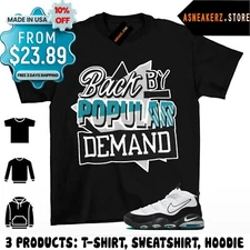 Shirt Match Uptempo 95 White Black Teal Sneaker Matching Back By Popular Demand