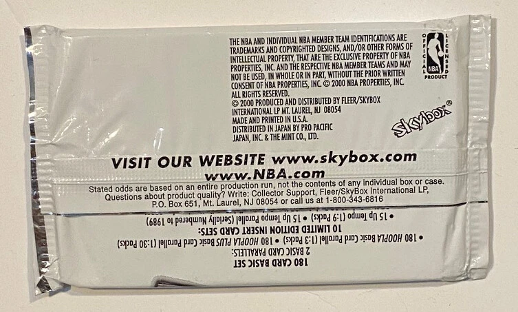 3 Packs 1999-00 Skybox NBA Hoops 89X99 Basketball Factory Sealed Packs - Image 3 of 3