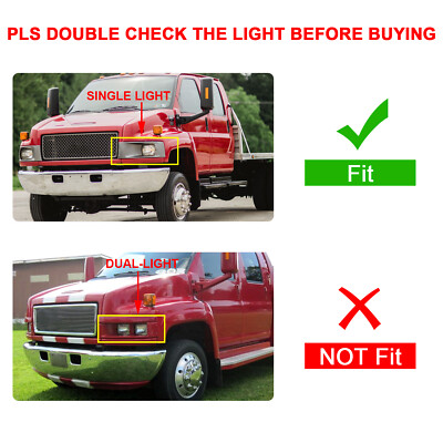 Headlight Bezel For 2003-2009 Chevrolet/GMC C4500 C5500 Topkick