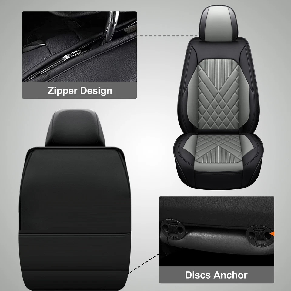 For Chevrolet Avalanche 2007-2013 Car Seat Covers Faux Leather Front Row 2pcs Foto 4 de 4