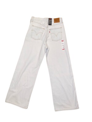 Levi's Premium Ribcage Wide Leg Womens 31x32 Cold As Ice Super Hi