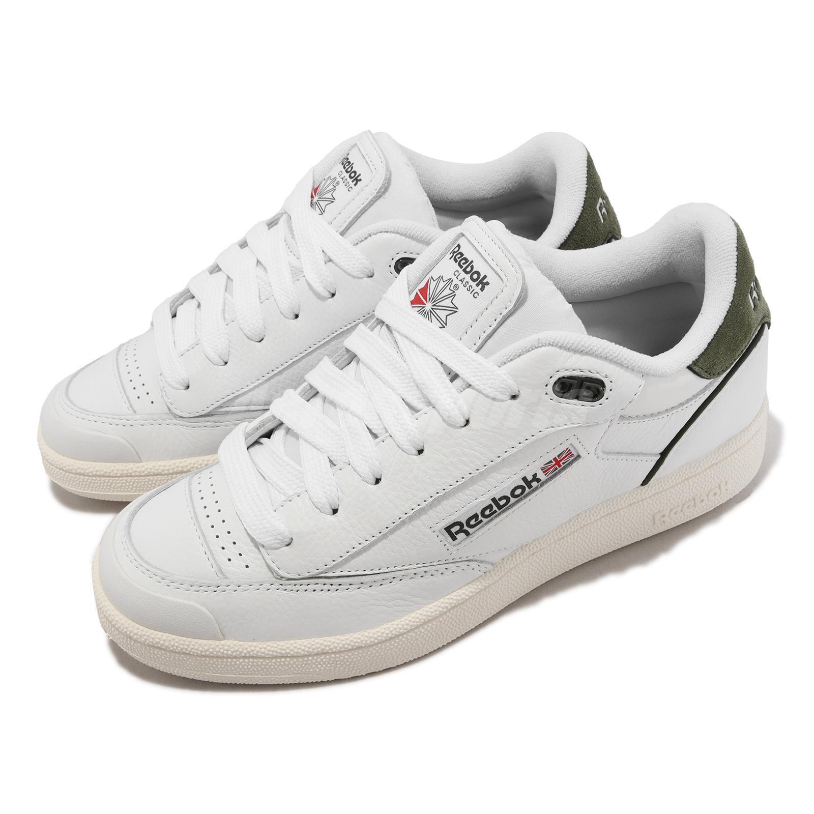 Reebok Club C Bulc Белый Темно-Зеленый Мел Мужская Повседневная Обувь Кроссовки 100032937 19390₽