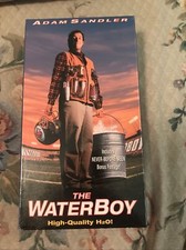 The Waterboy VHS New Sealed Adam Sandler Kathy Bates Watermarks & Bonus Footage