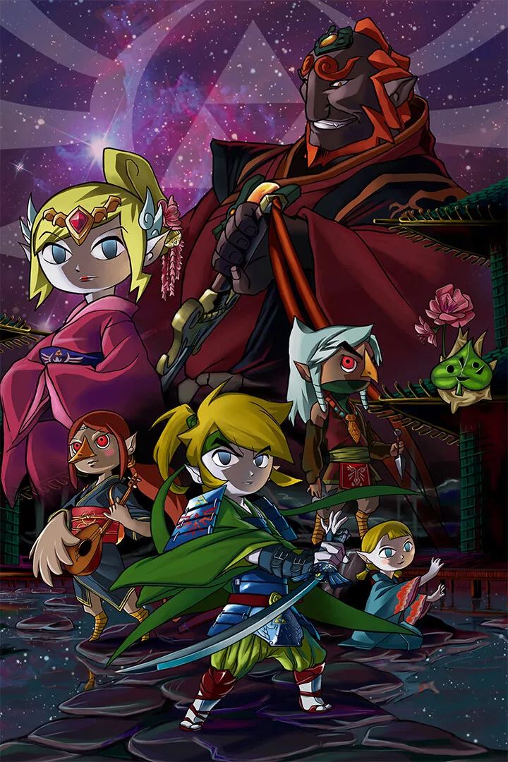 Legend Of Zelda Wind Waker Console Wall Art Home - POSTER 20x30