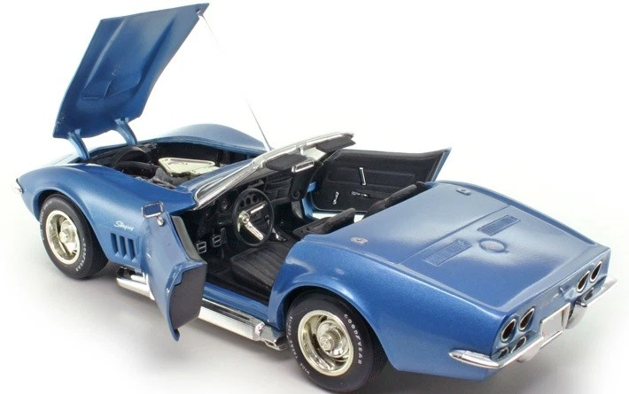 Corvette Chevrolet StingRay Race Car Chevy Classic Hot Rod Metal Promo Model1:18 - Image 4 of 4