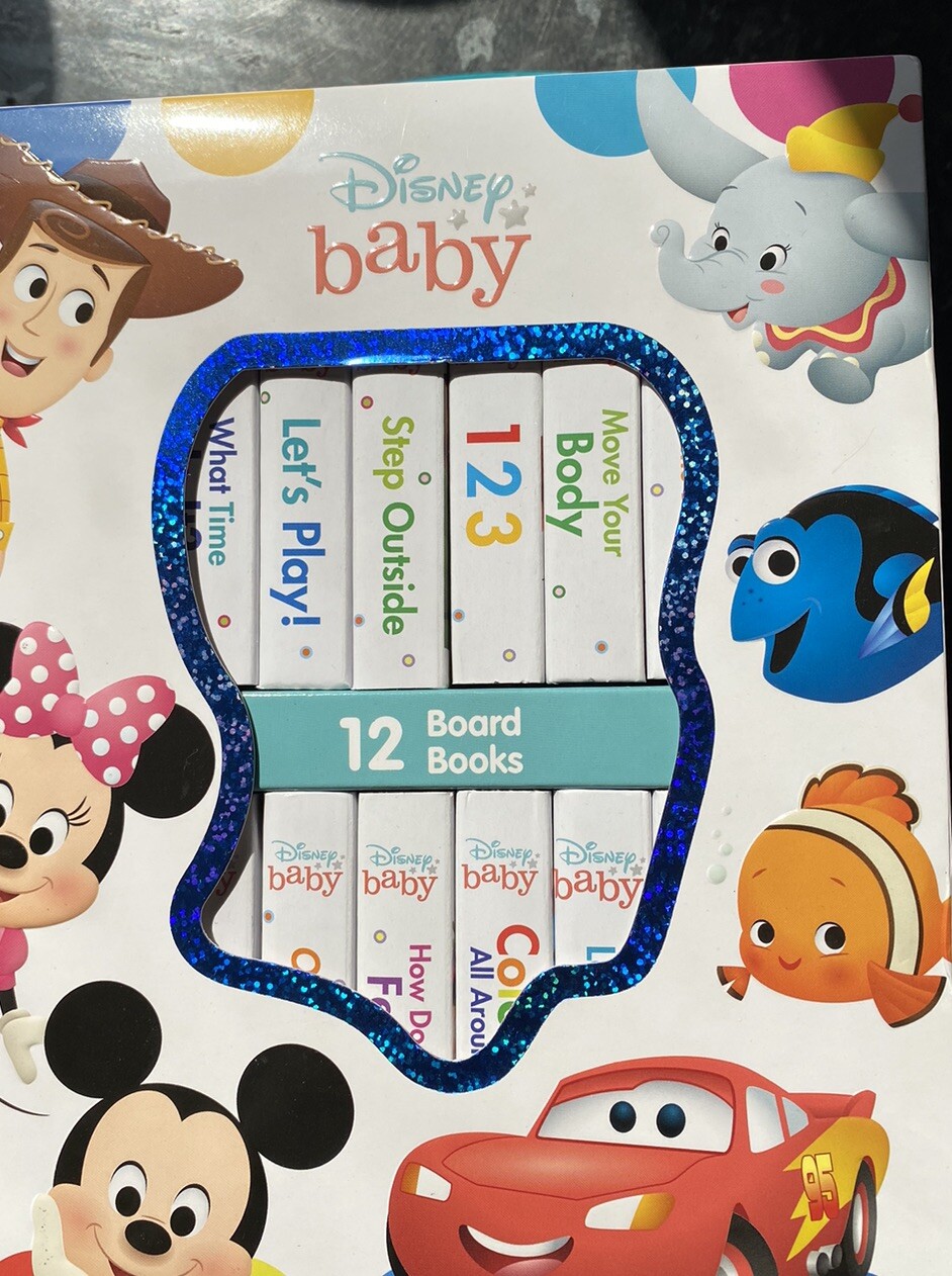 Disney Baby Mickey Mouse,Minnie,Toy Story My First Library Board Block 12 Books