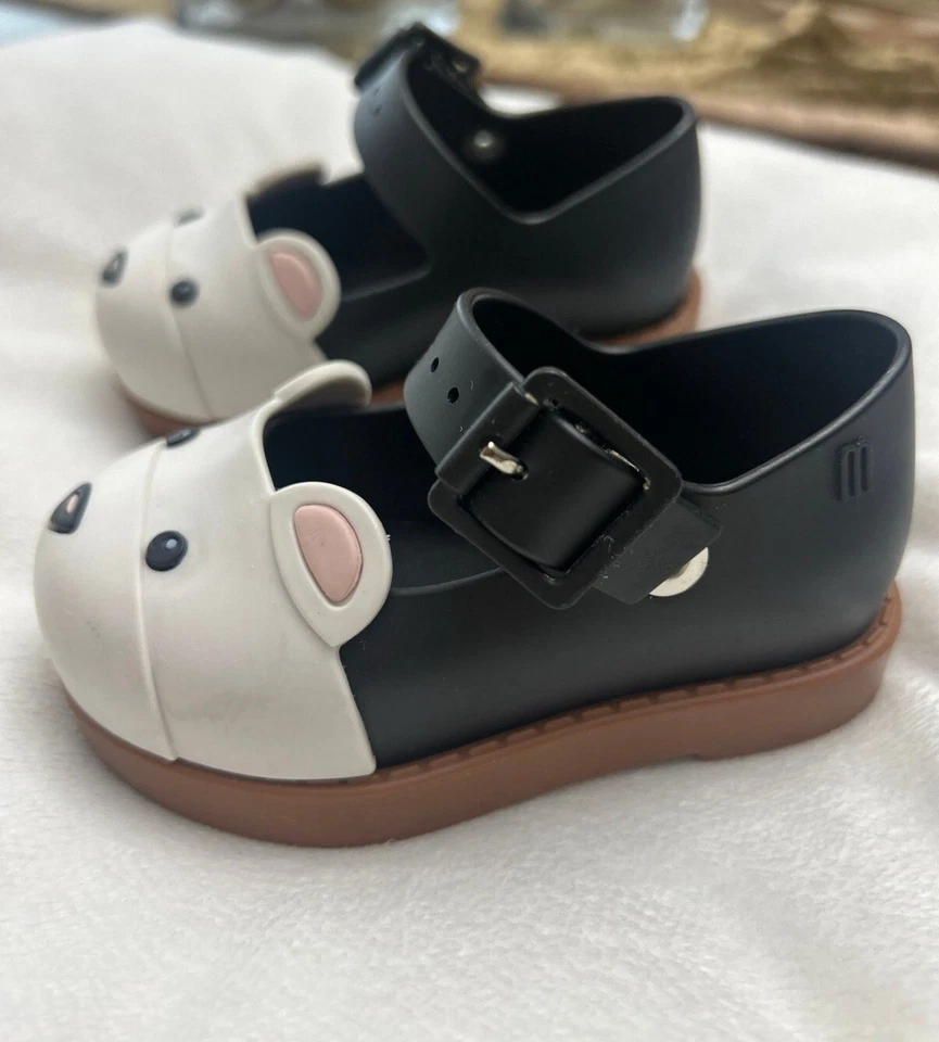 Mini Oso Melissa Maggie Mary Jane Negro/Blanco/Marrón Talla 5 Foto 2 de 4