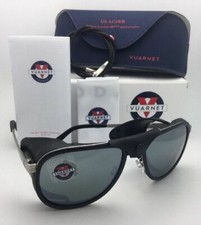 VUARNET GLACIER Sunglasses VL 1315 0009 Black Silver Frames Leather Side Shields