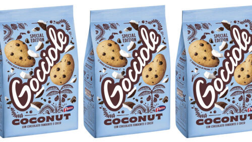 Pavesi Gocciole Coconut Cookie With Chocolate & Coconut 3 x 320 G (960 G)