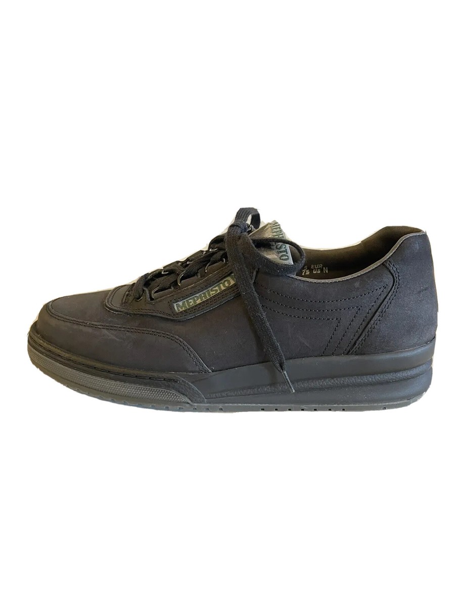 Mephisto Sneakers Runoff Women's Black Suede Nubuck Walking
