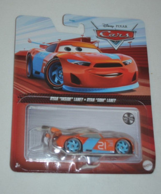 DISNEY PIXAR CARS 2023 METAL - RYAN '' INSIDE '' LANEY #21 METALLIC ORANGE