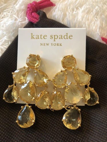 Auth. Kate Spade New York Kronleuchter Tropfen Ohrstecker (weiß cremefarbengold) KS - Bild 3 von 12