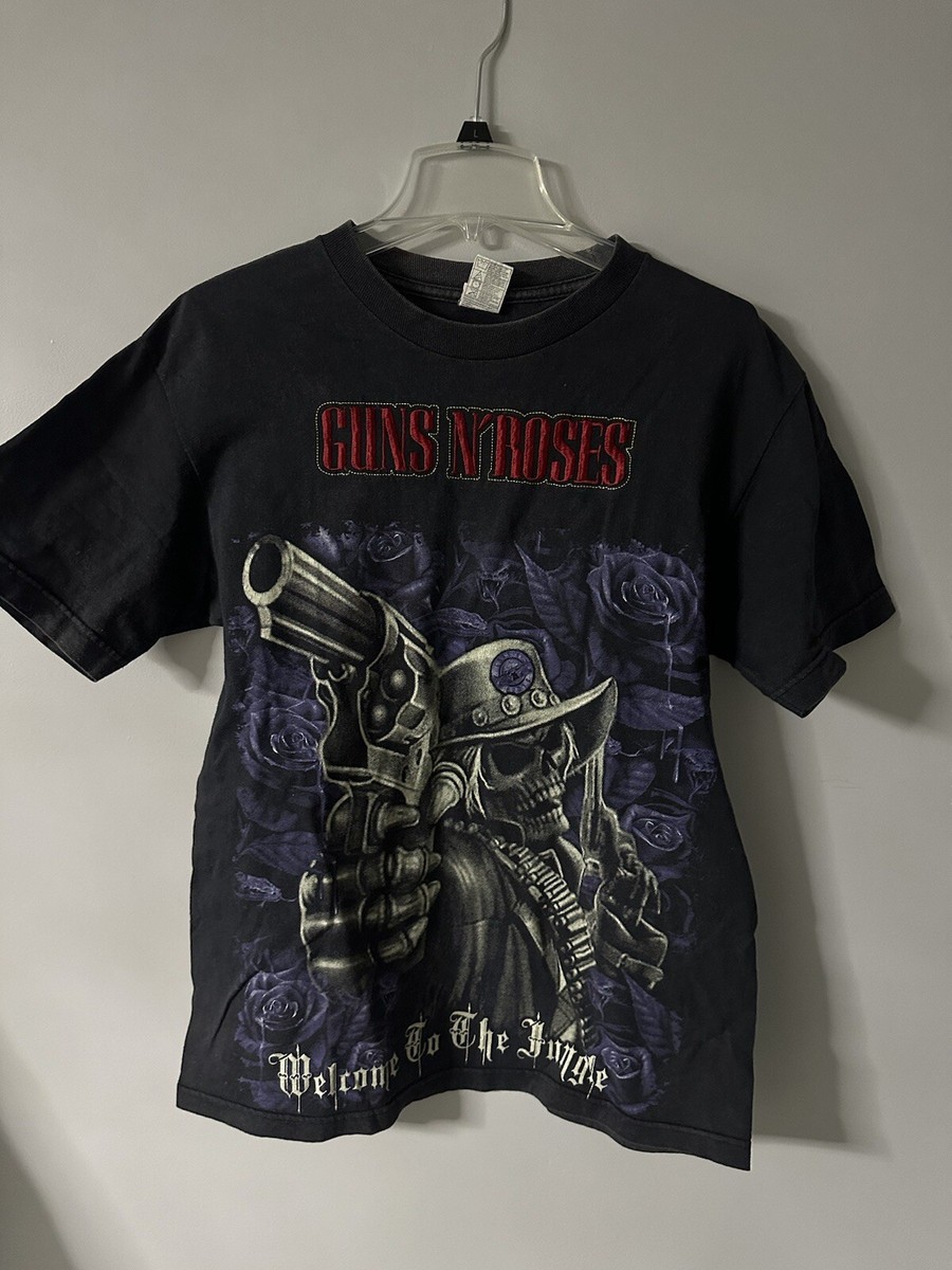 Guns N Roses Shirt M Vintage 80s Y2K Mexican Boot Skull Concert 