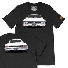 1966 White Chevelle Classic Car  Men's T-shirts
